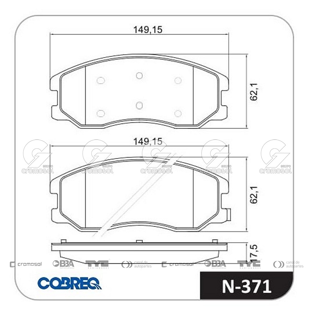 Pastilla de freno para Chevrolet Captiva F1