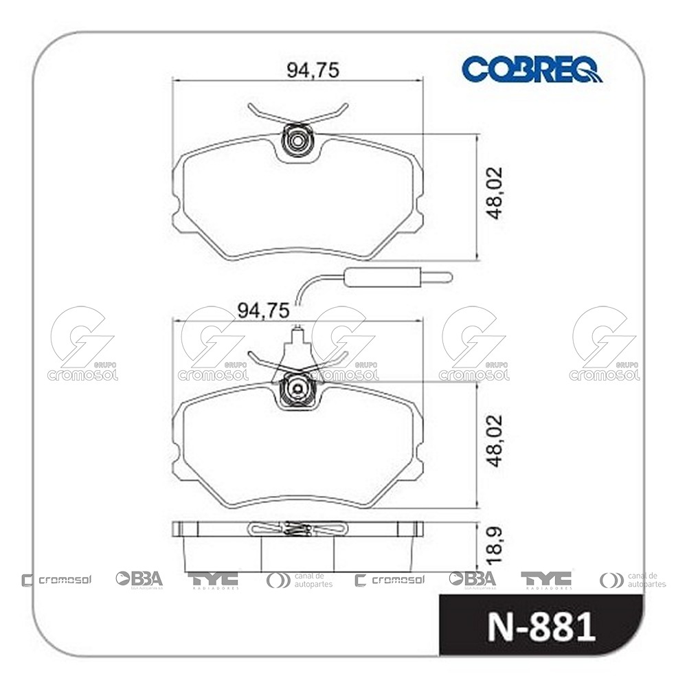 Pastilla de freno para Citroën ZX 95-98