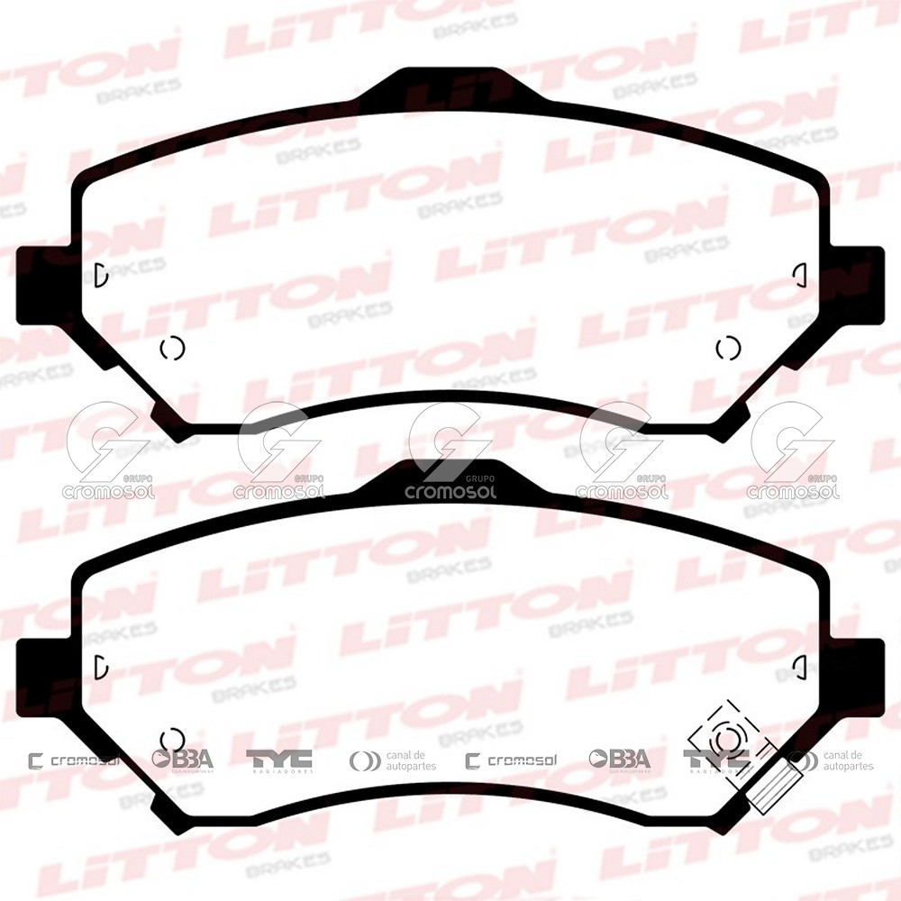Pastilla de freno para Chrysler Town & Country F2