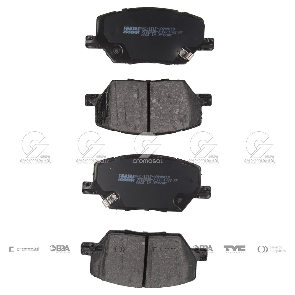 Pastilla de freno para Fiat Toro 16-21