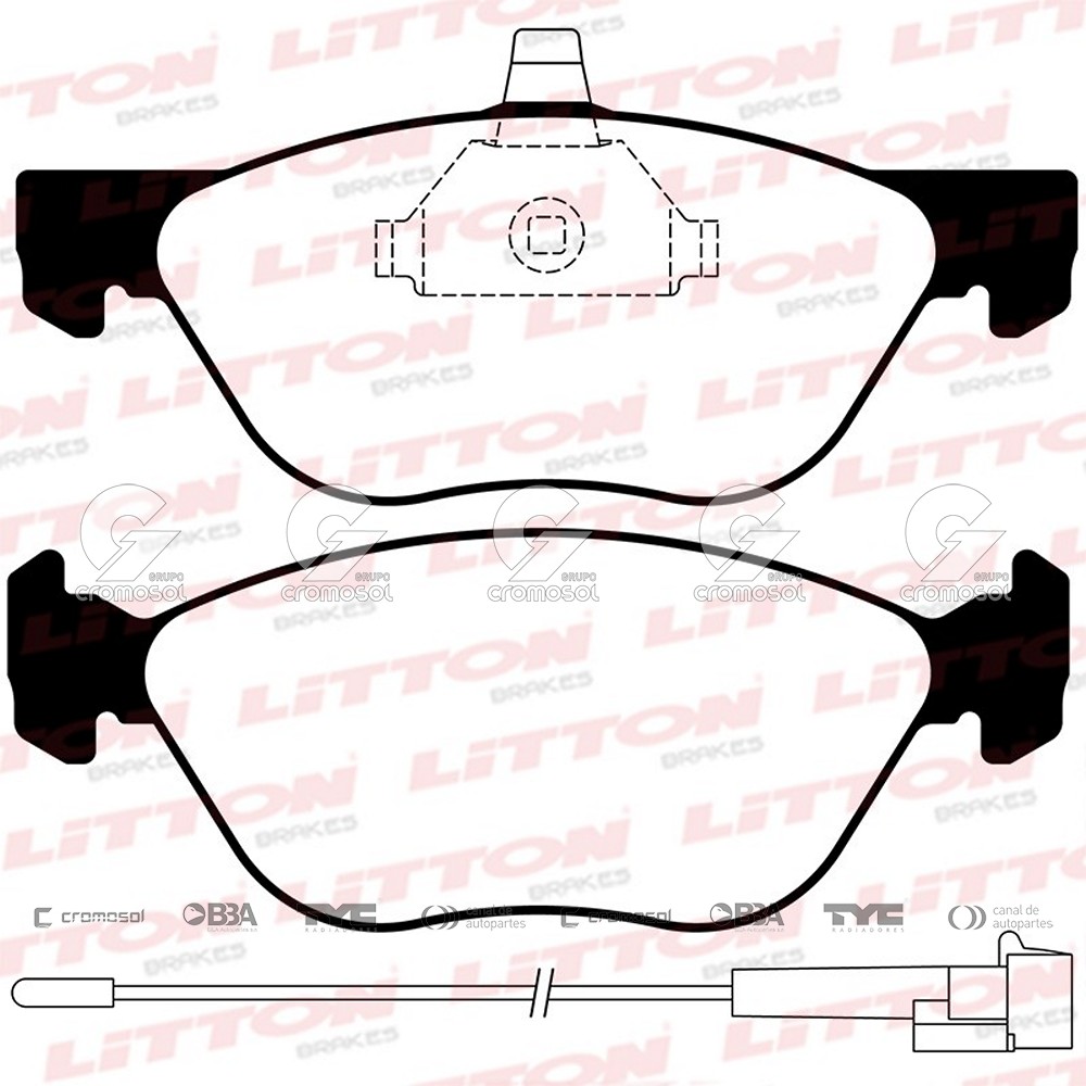Pastilla de freno para Alfa Romeo 146