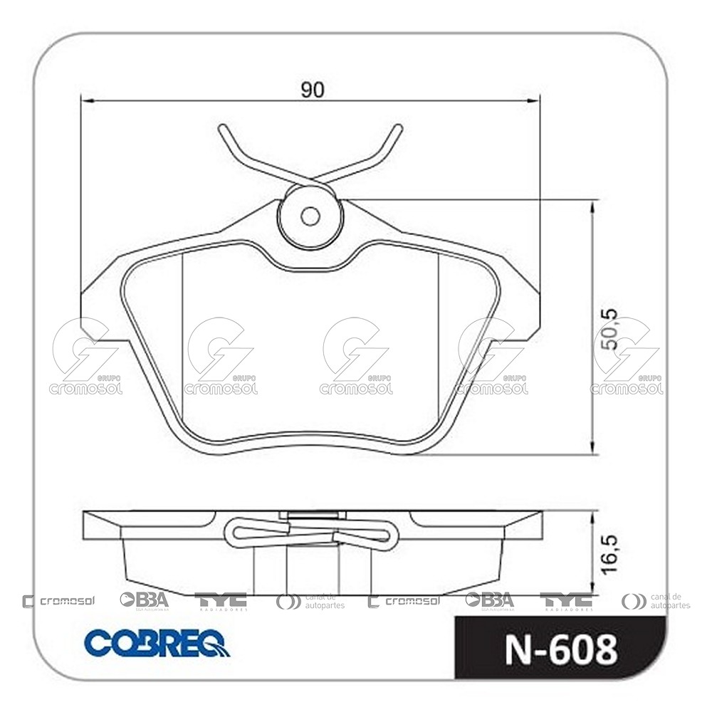 Pastilla de freno para Alfa Romeo 156