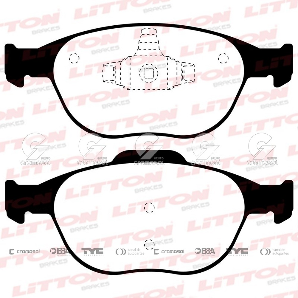 Pastilla de freno para Ford Ecosport II 07-13