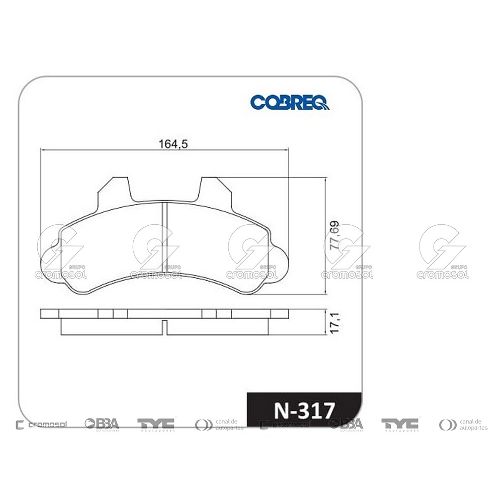Pastilla de freno para Chevrolet P.UP C-20 94-96