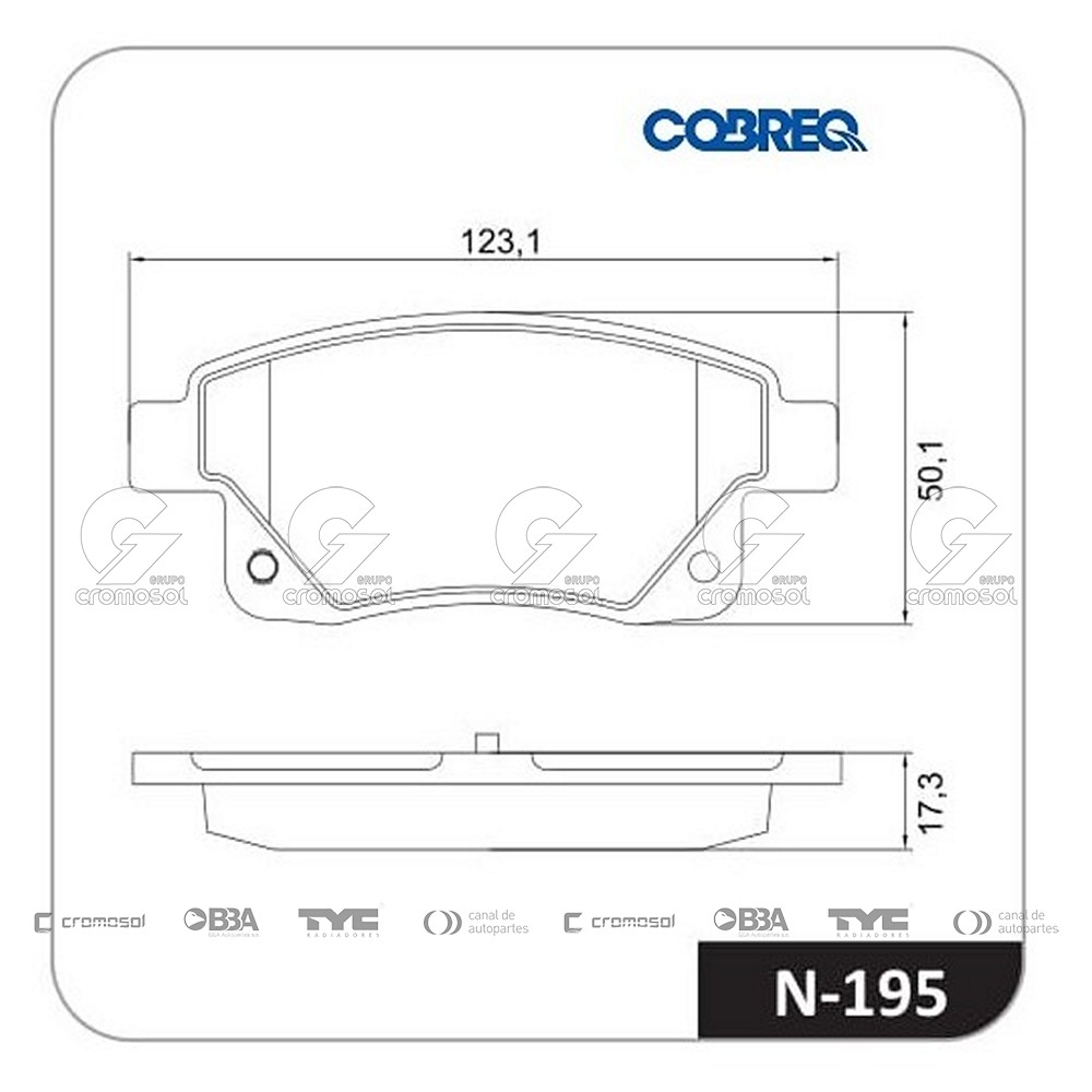 Pastilla de freno para Ford Transit MK7 10-13