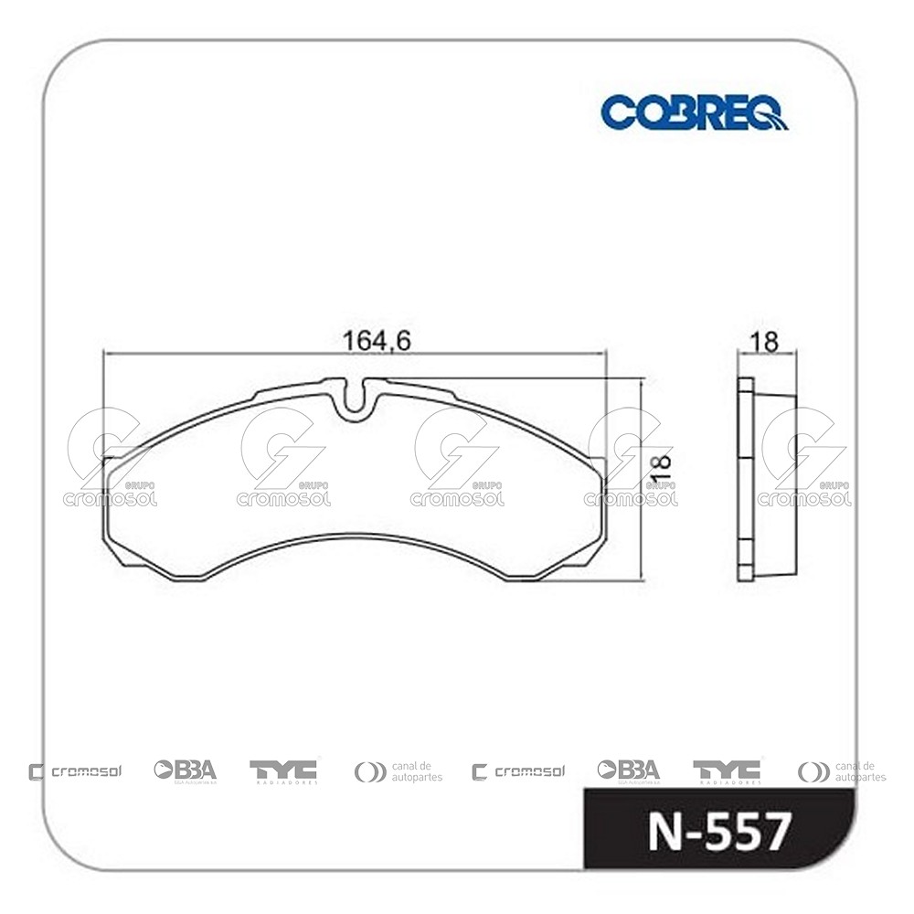 Pastilla de freno para Iveco Daily 00-08