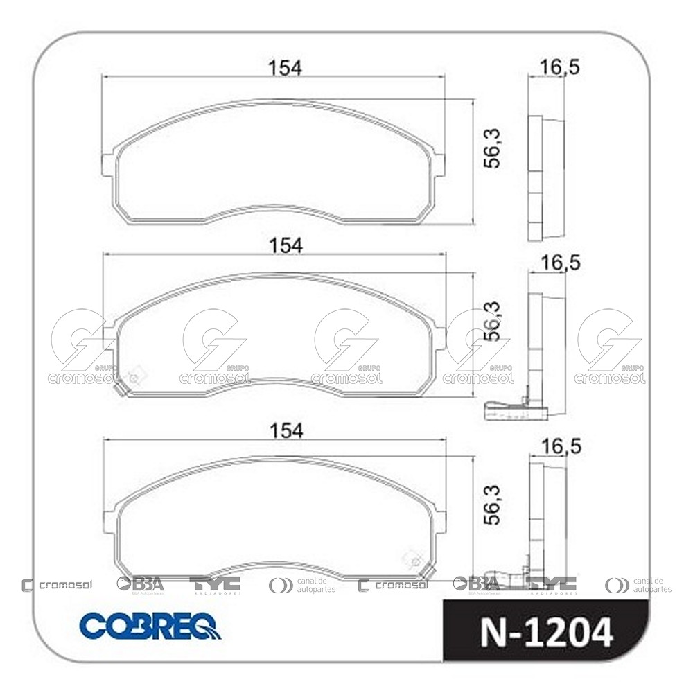 Pastilla de freno para Kia Carnival F1