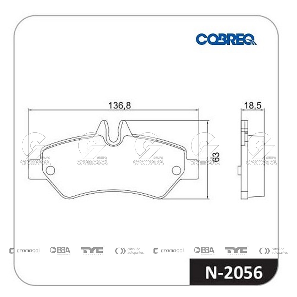 Pastilla de freno para Mercedes Benz Sprinter 12-13