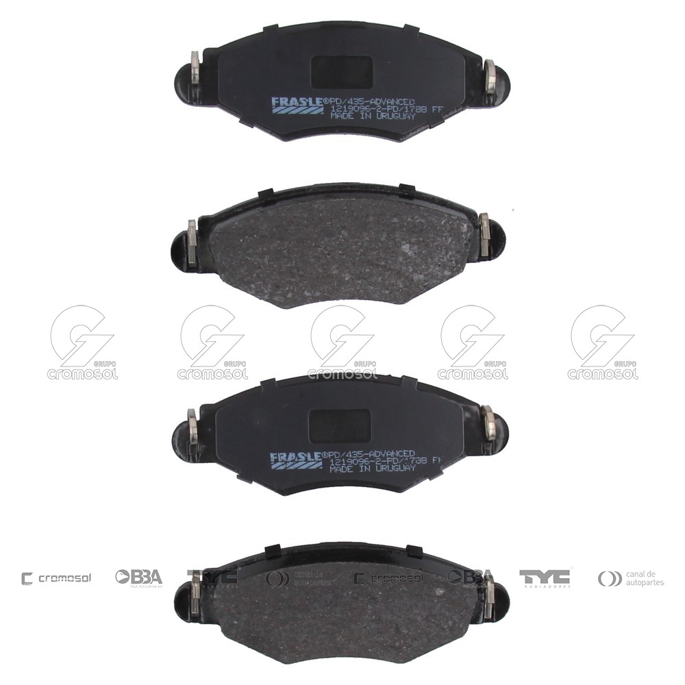 Pastilla de freno para Peugeot 206 F1 99-04