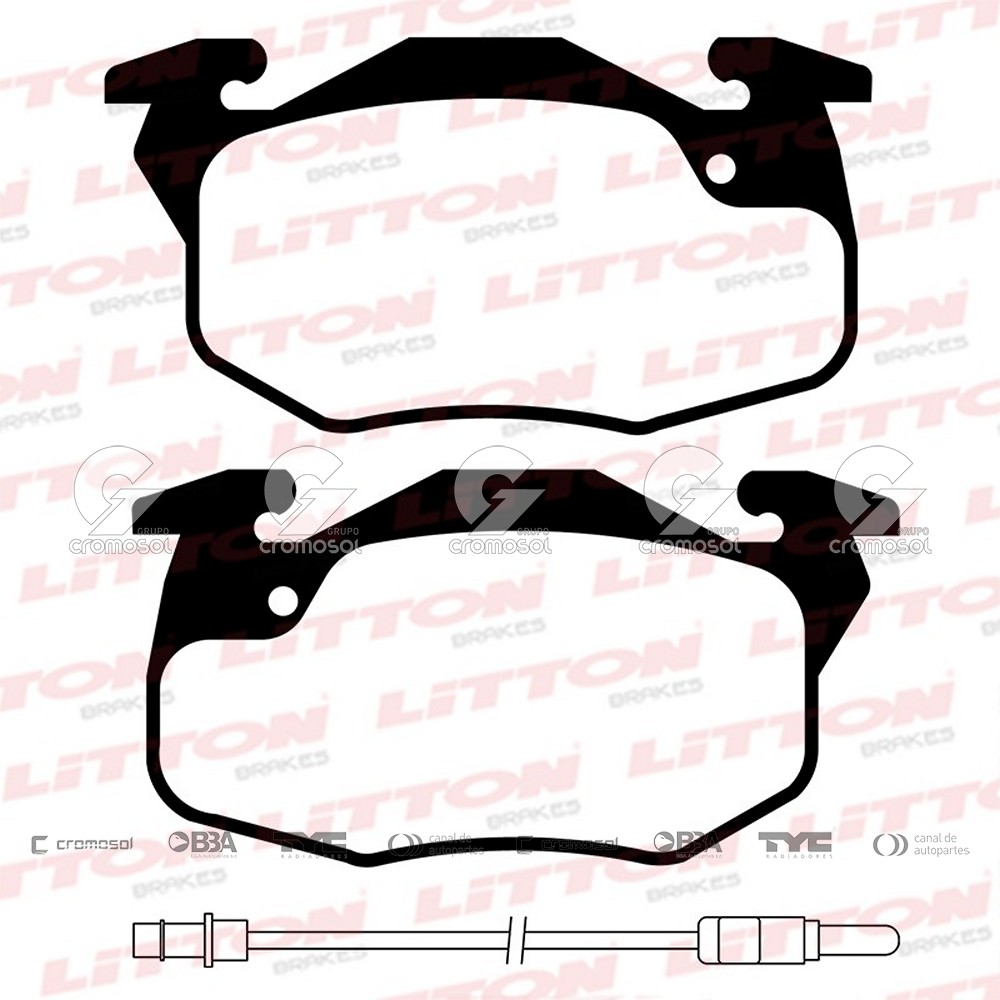 Pastilla de freno para Peugeot 205 91-99