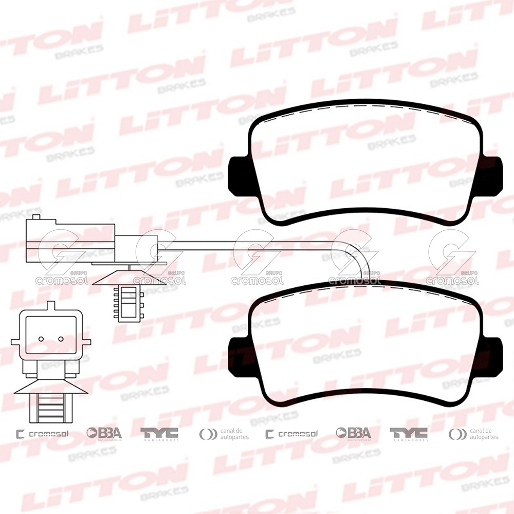 Pastilla de freno para Renault Master F3 13-19