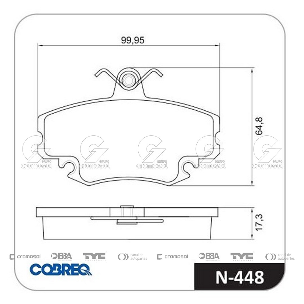 Pastilla de freno para Renault Clio II 99-02