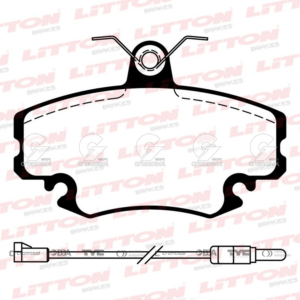 Pastilla de freno para Renault Clio II 99-02