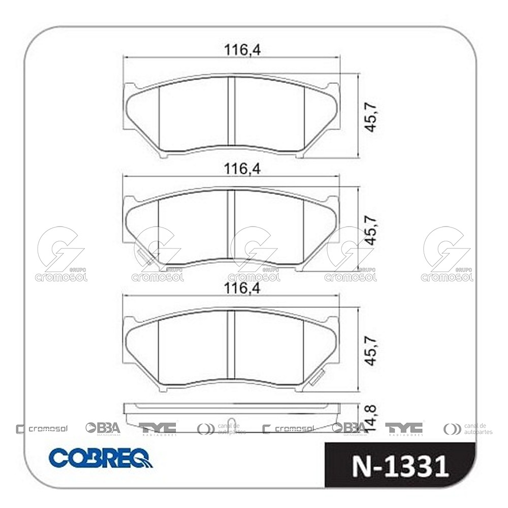 Pastilla de freno para Suzuki Grand Vitara
