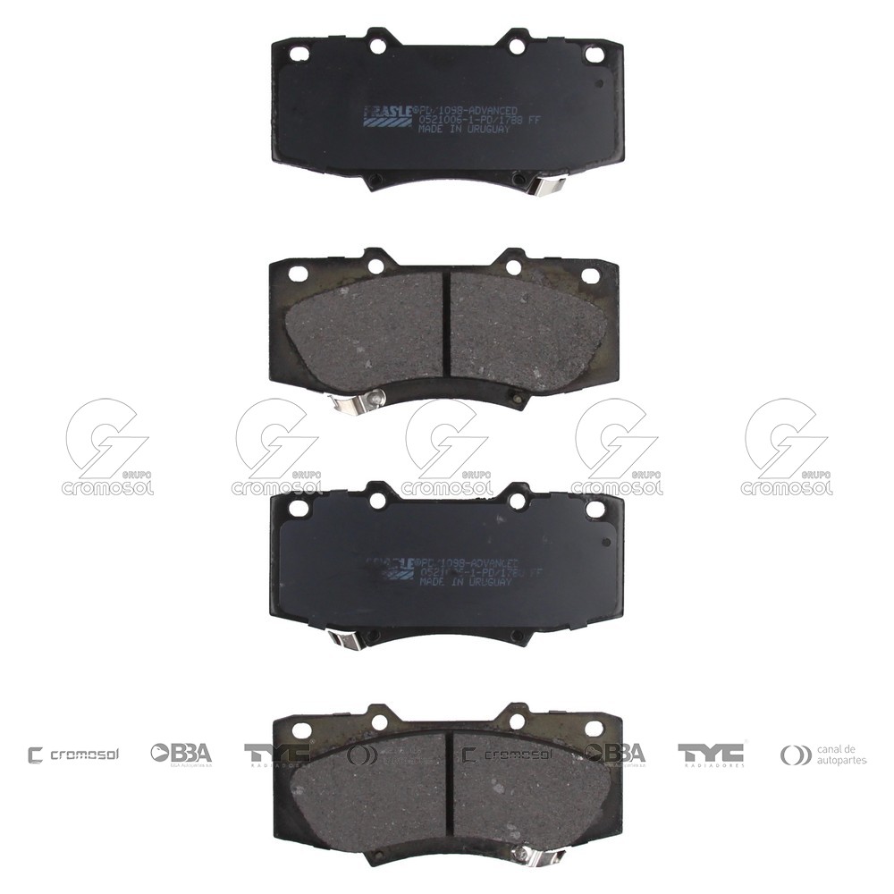 Pastilla de freno para Toyota Hilux 05-08