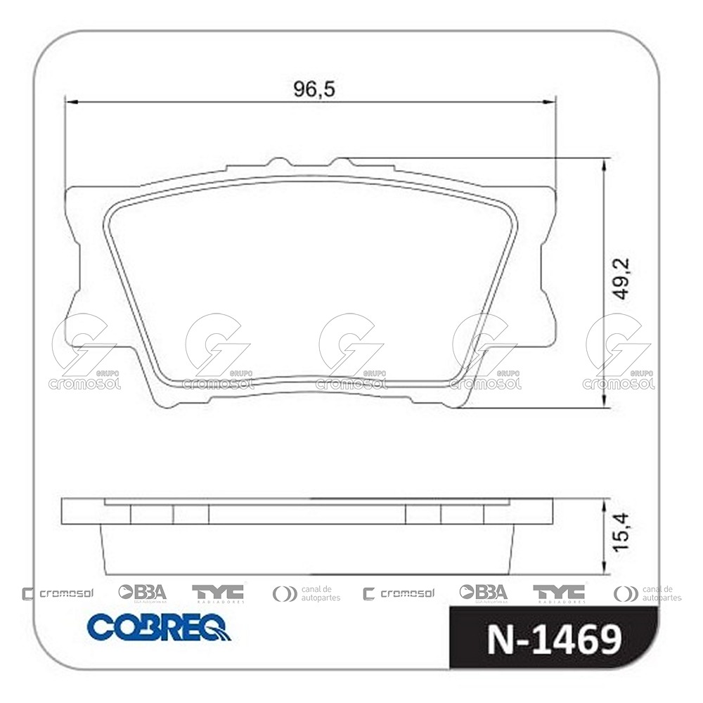 Pastilla de freno para Toyota Rav 4 06-09