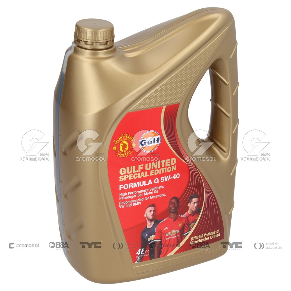 Aceite para Universal Universal Livianos 50/20 Aceite sintetico importado gulf formula g 5w-40 (caja 4x4l)
