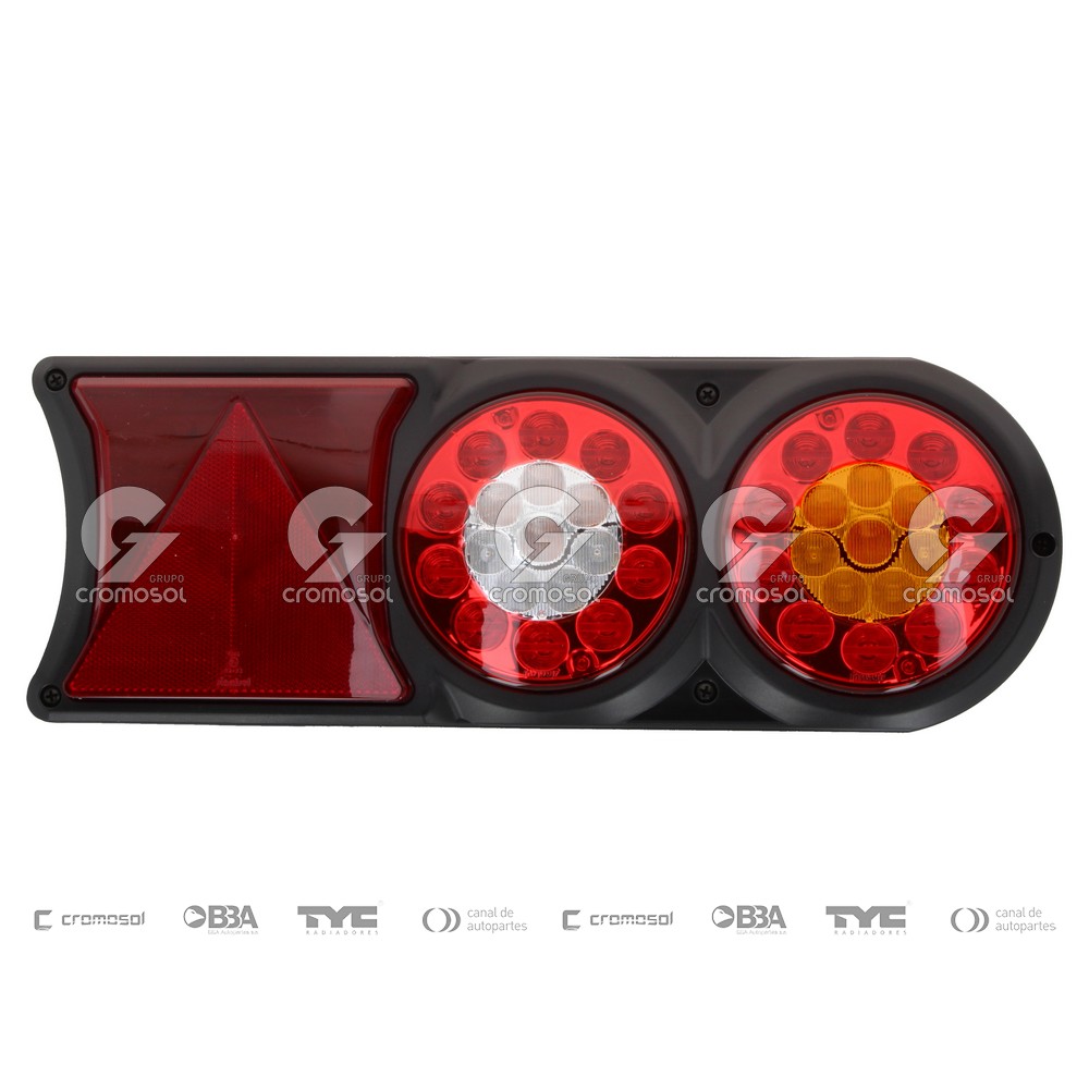 Faro trasero para Universal Universal Pesados 50/20 Led 12/24v completo anclaje superior/trasero (Derecho)