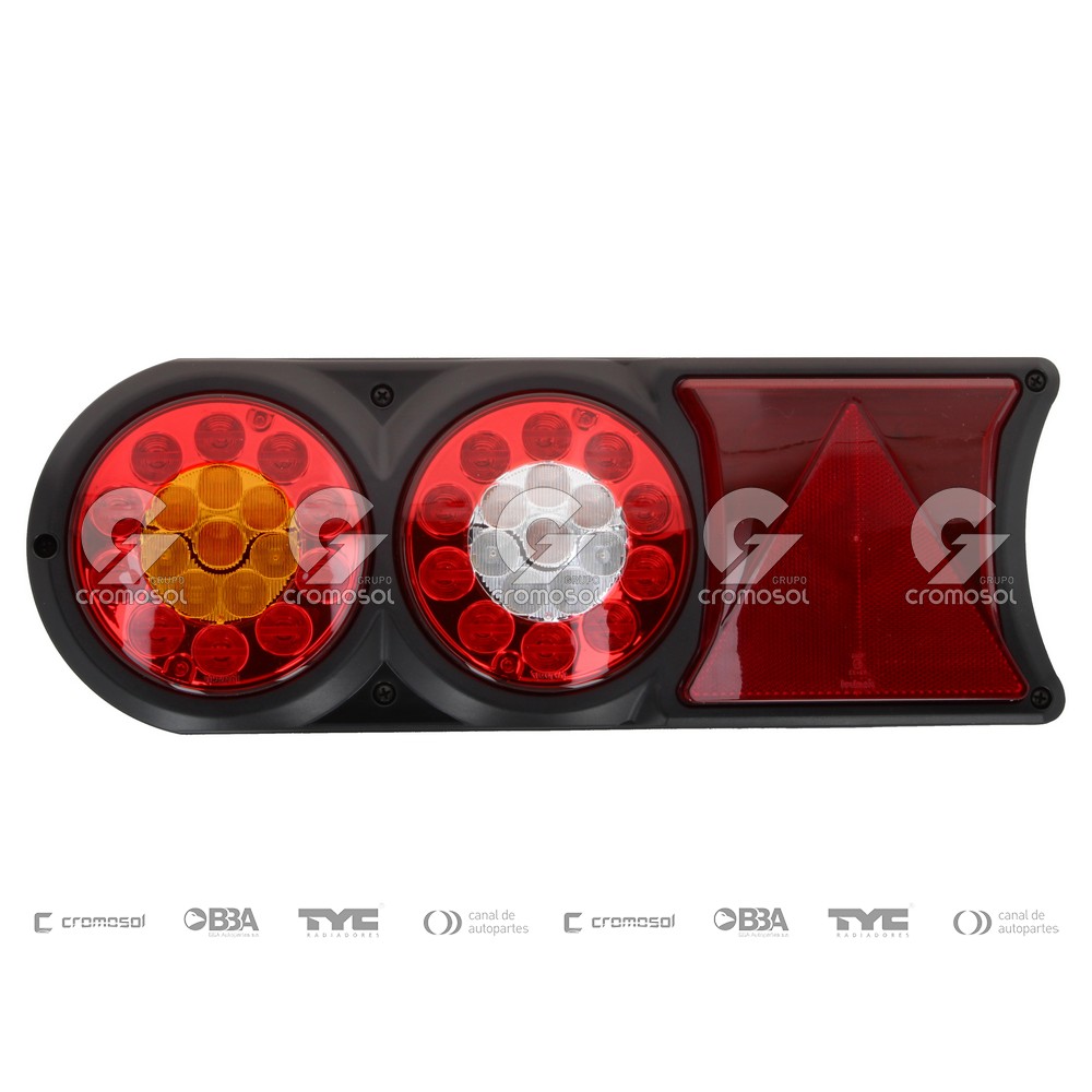 Faro trasero para Universal Universal Pesados 50/20 Led 12/24v completo anclaje superior/trasero (Izquierdo)