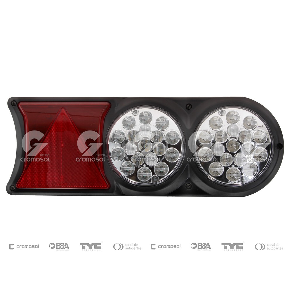Faro trasero para Universal Universal Pesados 50/20 Led 12/24v completo anclaje superior/trasero (Derecho)