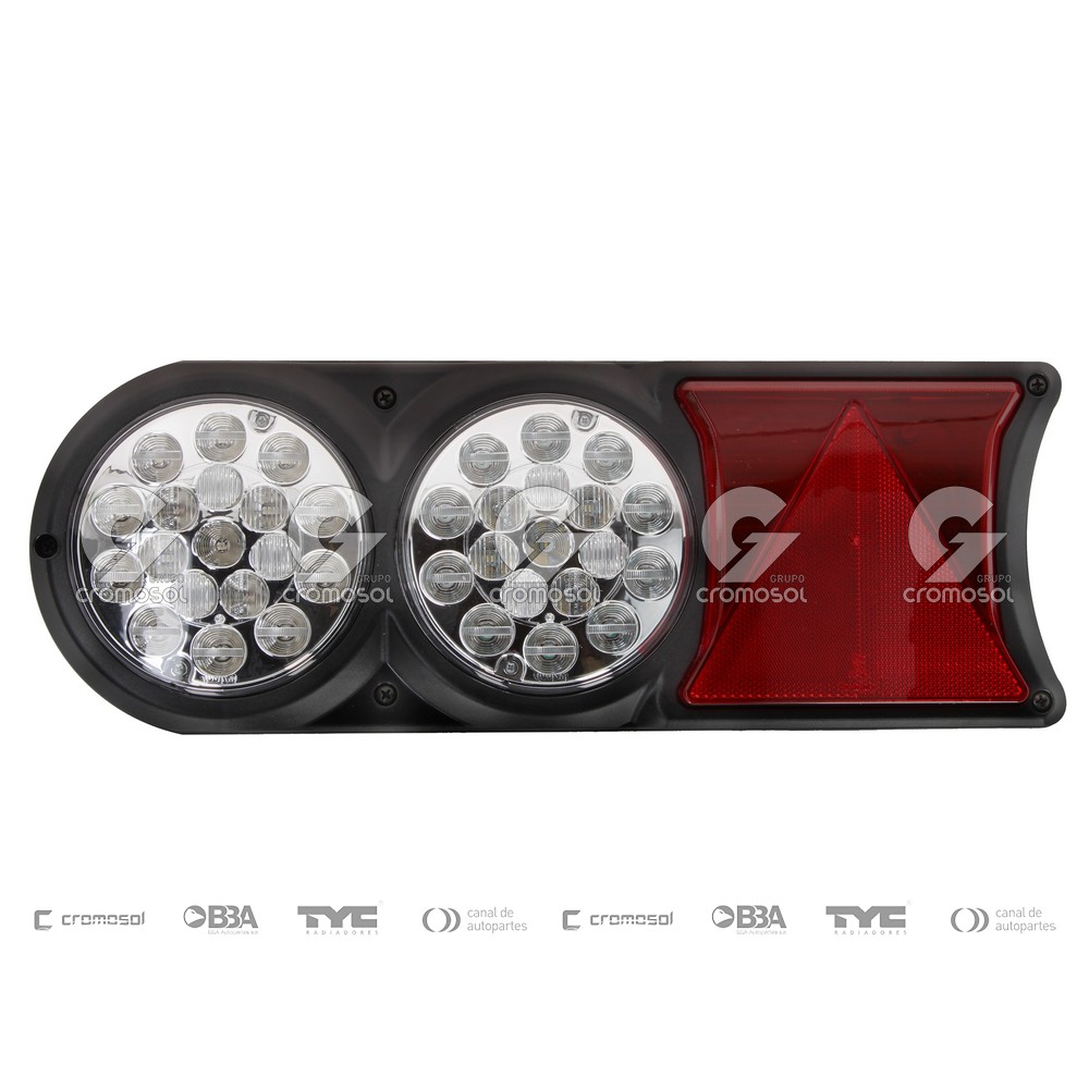 Faro trasero para Universal Universal Pesados 50/20 Led 12/24v completo anclaje superior/trasero (Izquierdo)