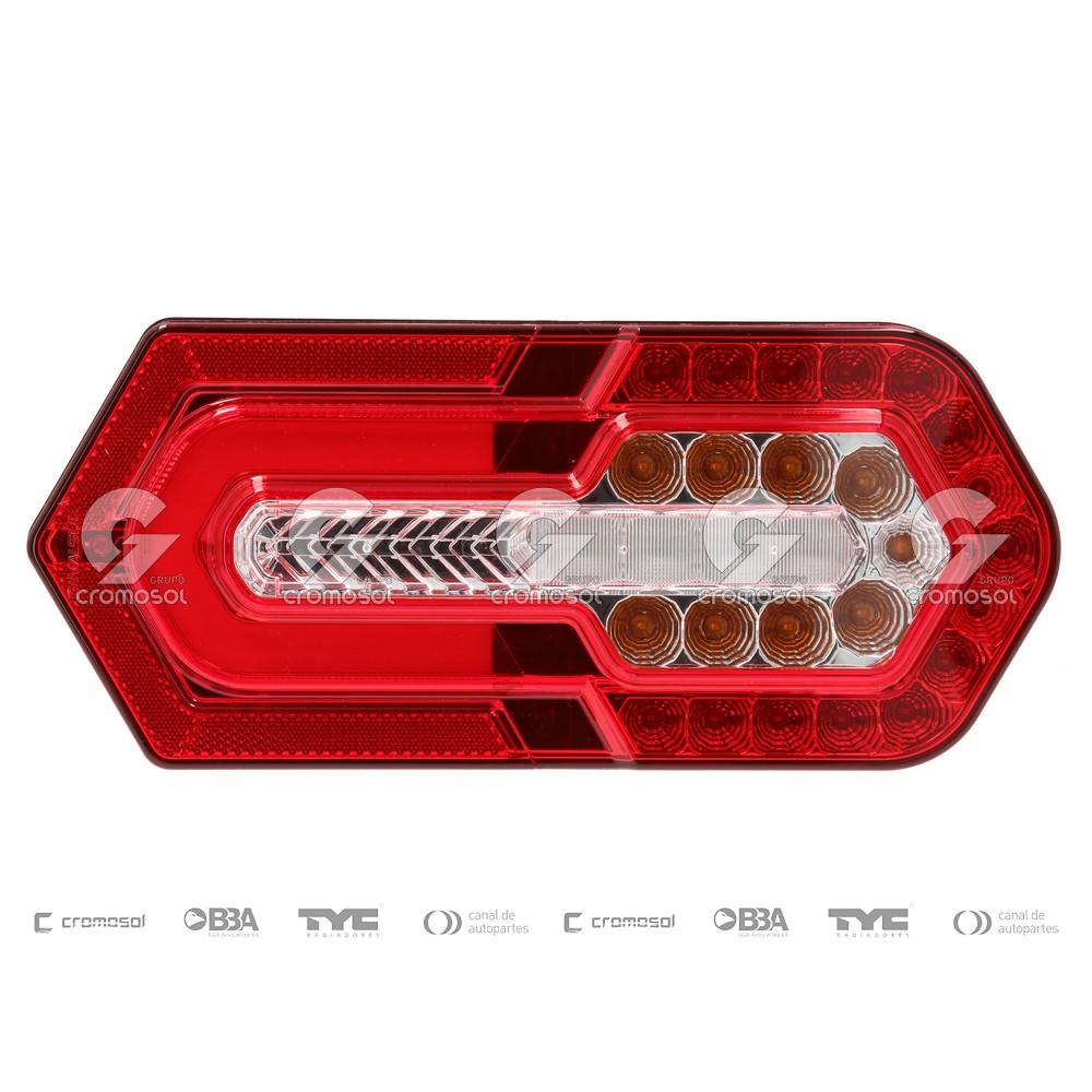 Faro trasero para Universal Universal Pesados 50/20 Led 12/24v completo anclaje trasero