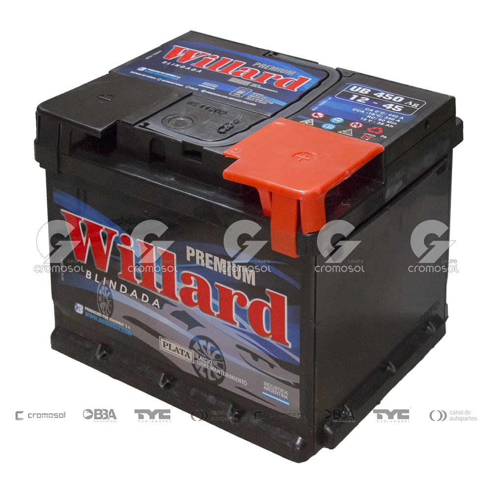 Bateria para Universal Universal Livianos 50/20 Willard ub450ag 12x45 blindada