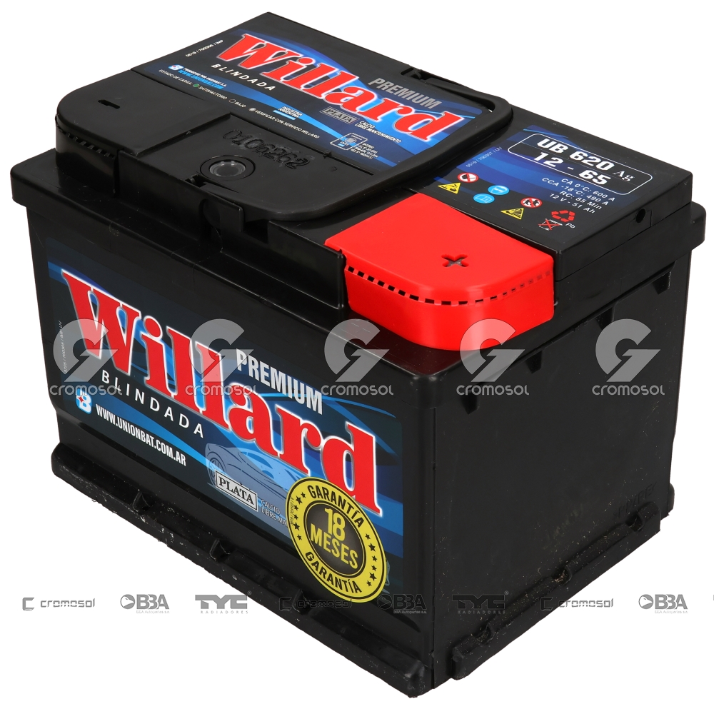 Bateria para Universal Universal Livianos 50/20 Willard ub620ag 12x65 blindada