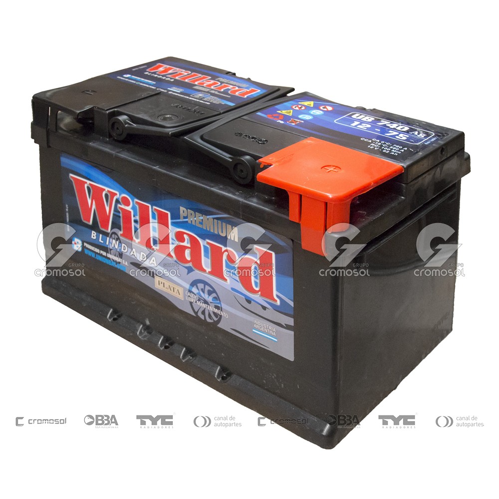 Bateria para Universal Universal Livianos 50/20 Willard ub740ag 12x75 blindada