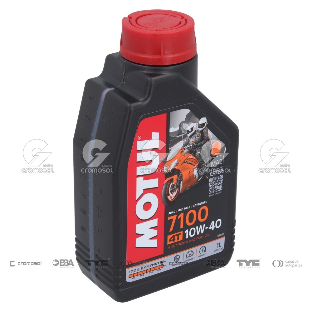 Aceite para Universal Universal Motos 50/22 Sintetico moto (4 tiempos) motul 7100 10w40 (caja 12x1l)