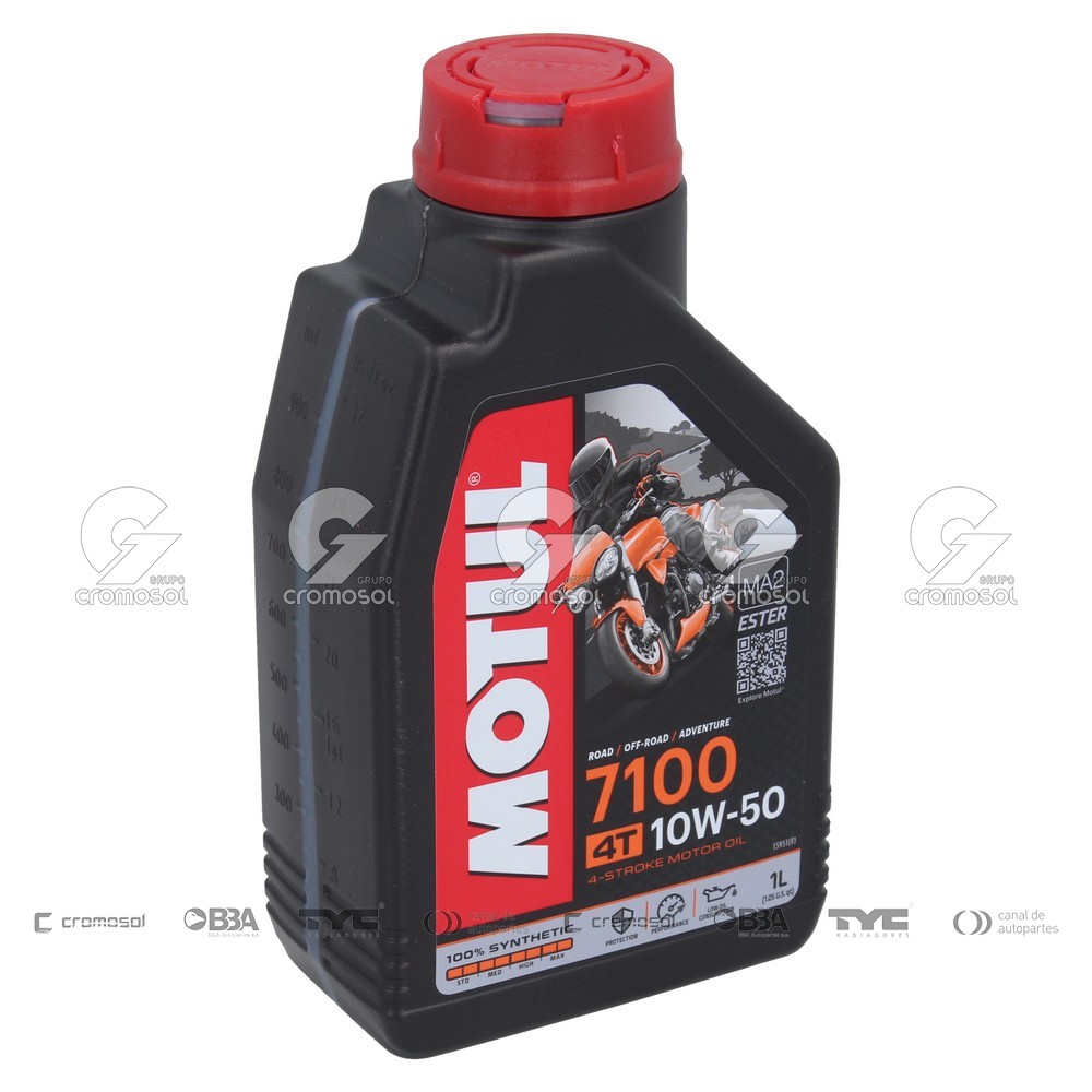 Aceite para Universal Universal Motos 50/22 Sintetico moto (4 tiempos) motul 7100 10w50 (caja 12x1l)