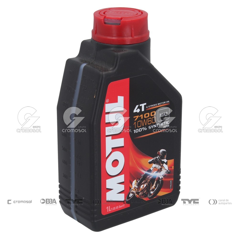 Aceite para Universal Universal Motos 50/22 Sintetico moto (4 tiempos) motul 7100 10w60 (caja 12x1l)
