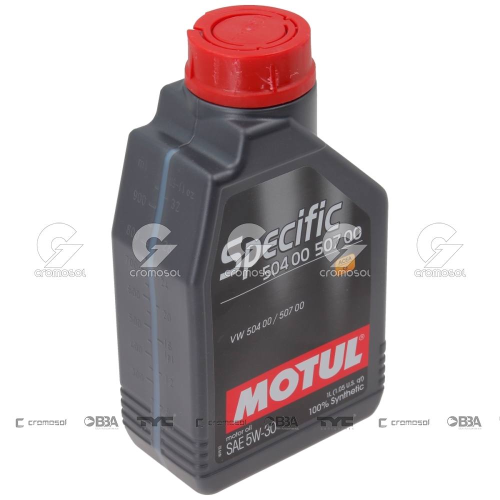 Aceite para Universal Universal Livianos 50/20 Aceite sintetico motul specific vw 504/507 5w30 (12 x 1 litros)