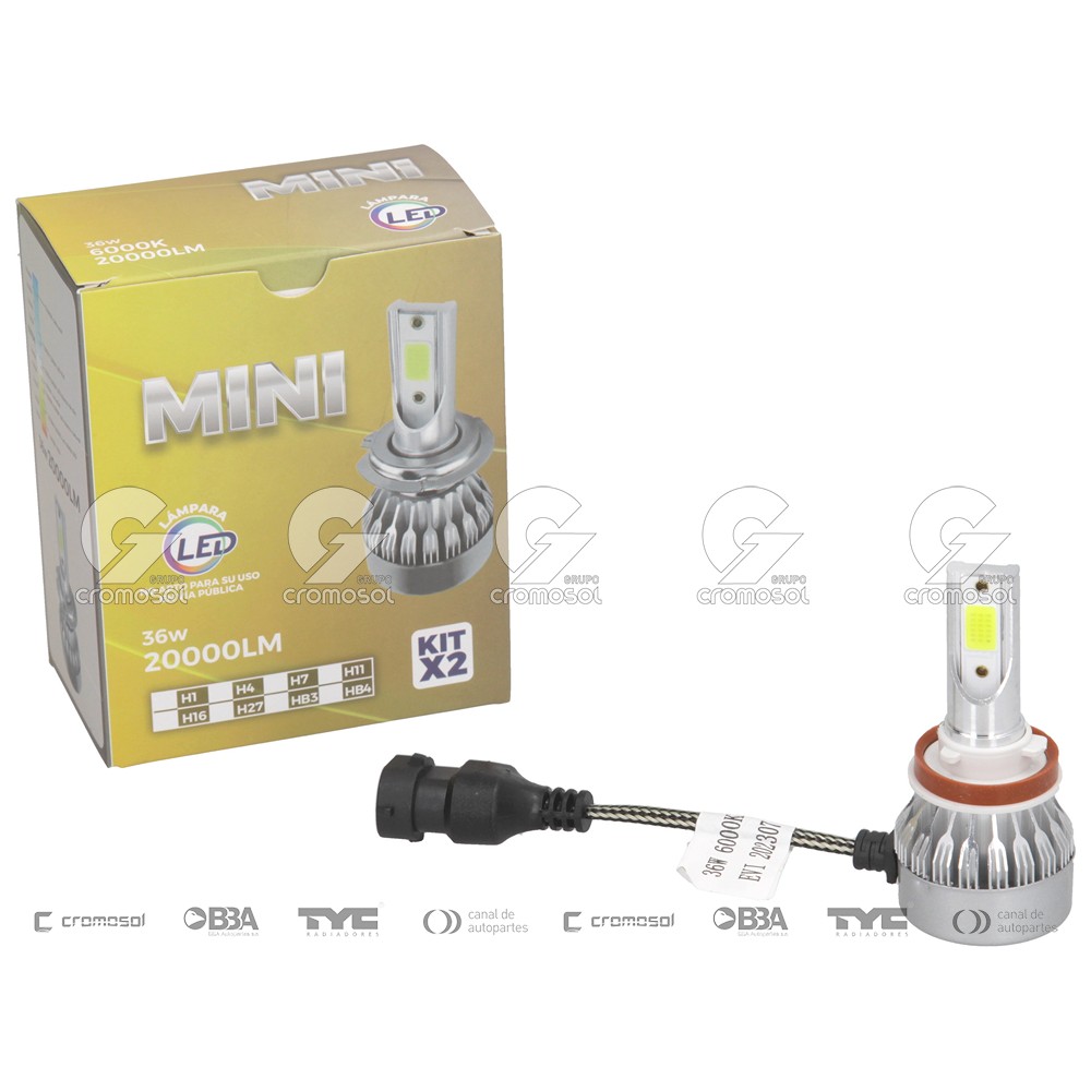 Lampara led para Universal Universal Livianos 50/20 Lampara led rx h11 18w 12v s/cooler off road