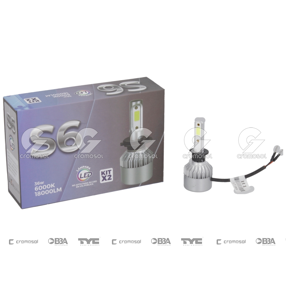 Lampara led para Universal Universal Livianos 50/20 Lampara led s6 h1 24w 12v c/cooler off road