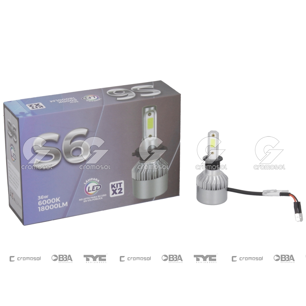 Lampara led para Universal Universal Livianos 50/20 Lampara led s6 h3 24w 12v c/cooler off road
