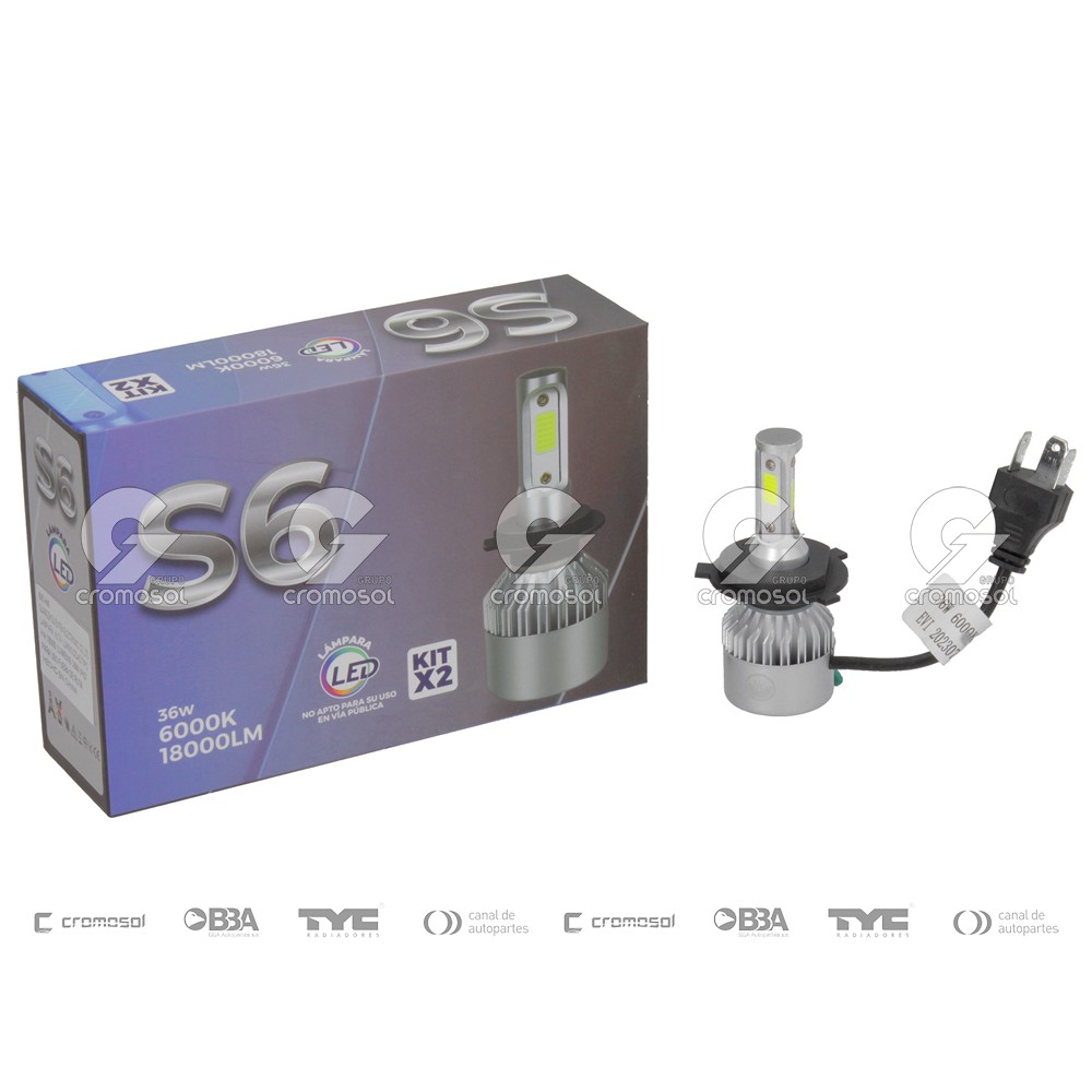Lampara led para Universal Universal Livianos 50/20 Lampara led s6 h4 24w 12v c/cooler off road
