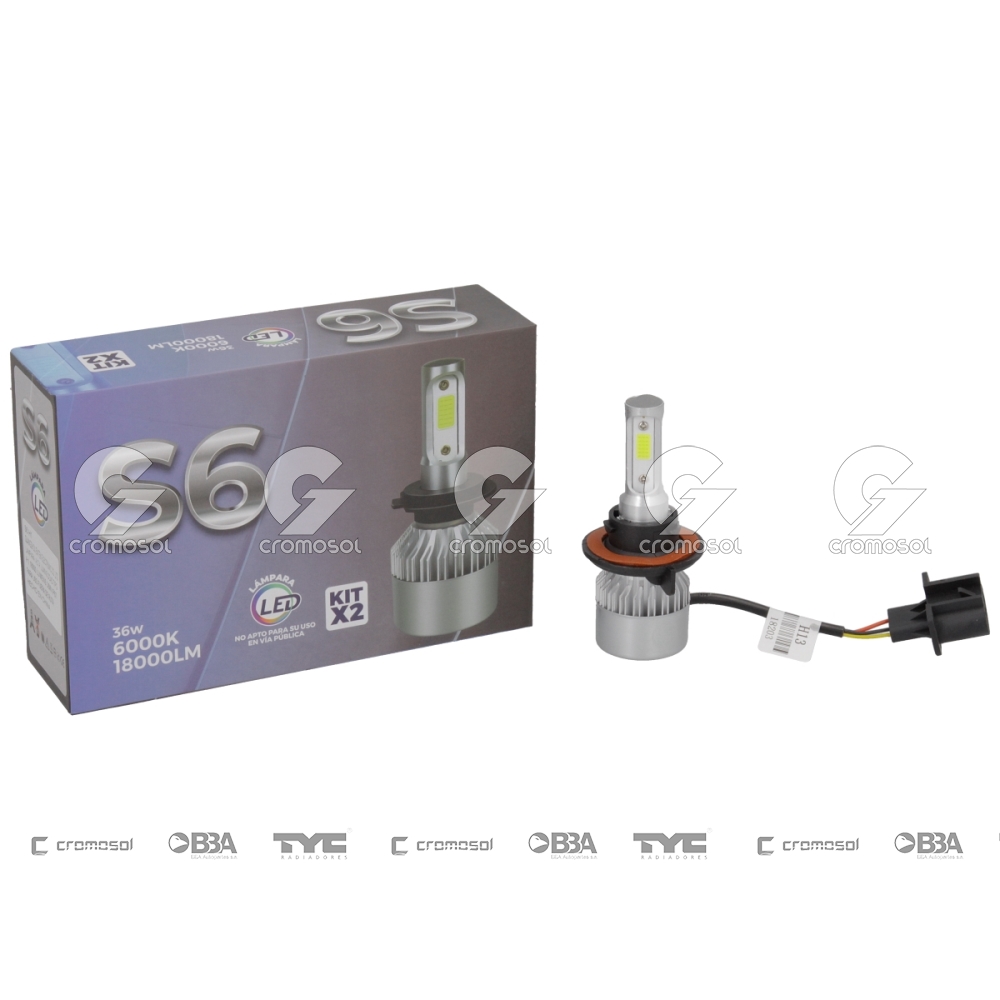 Lampara led para Universal Universal Livianos 50/20 Lampara led s6 h13 24w 12v c/cooler off road