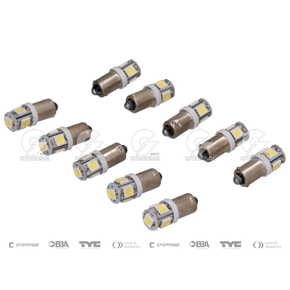 Lampara led para Universal Universal Pesados 50/20 t4w (5050) 24v ba9s (5 led smd) blanco (x10)