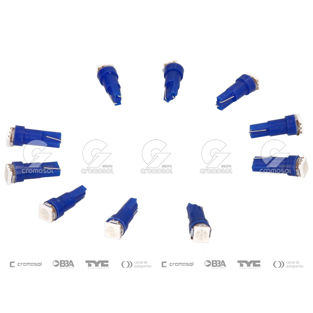 Lampara led para Universal Universal Livianos 50/20 T5 (2721) 12v w1.2w (1 led smd) azul (x10)