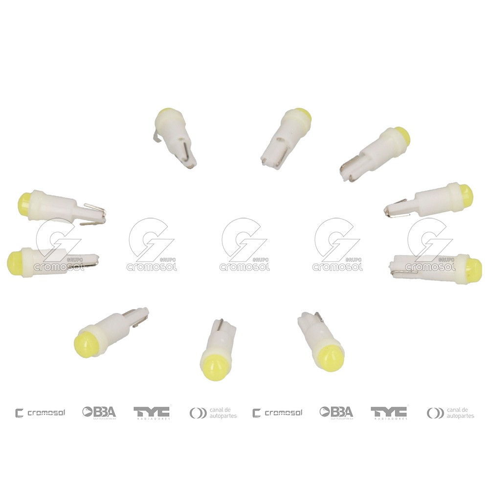 Lampara led para Universal Universal Pesados 50/20 T10 (2821) w5w 24v (led silica) blanco (x2)