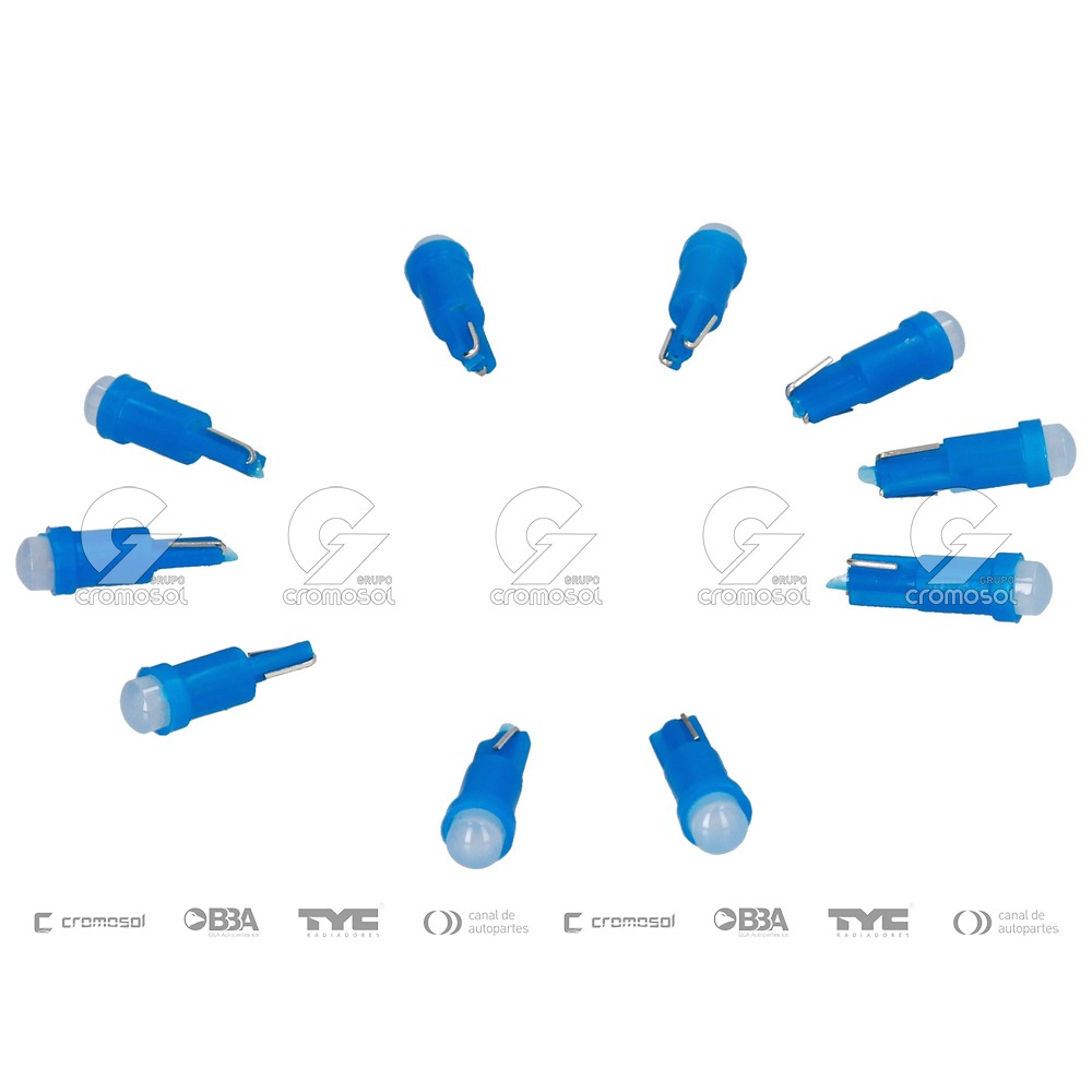 Lampara led para Universal Universal Livianos 50/20 (2721) 12v (1 led ceramico) azul (x10)