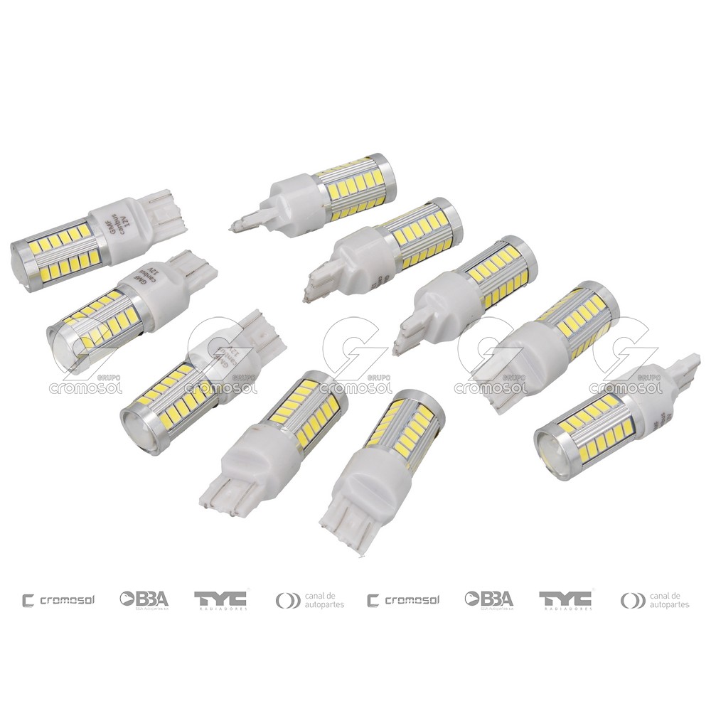 Lampara led para Universal Universal Livianos 50/20 Smd t20 c/lupa canbus 12v 2 polos (x10)