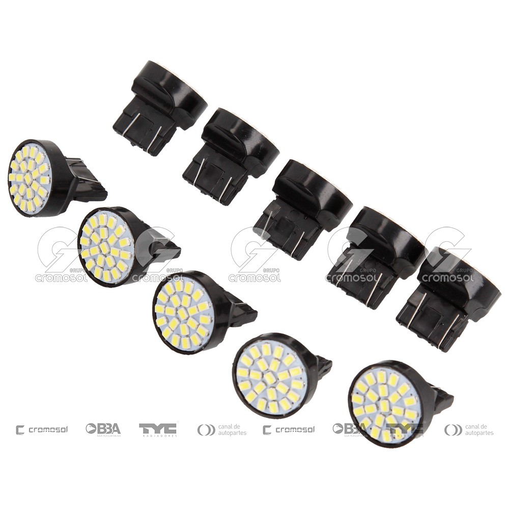 Lampara led para Universal Universal Livianos 50/20 Led t20 12v 2 polos (x10)