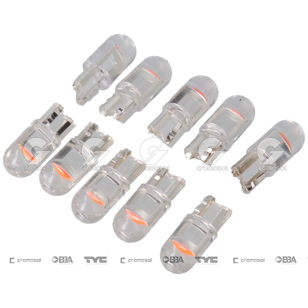 Lampara led para Universal Universal Pesados 50/20 Led t10 vidrio 2281 24v rosa (x10)