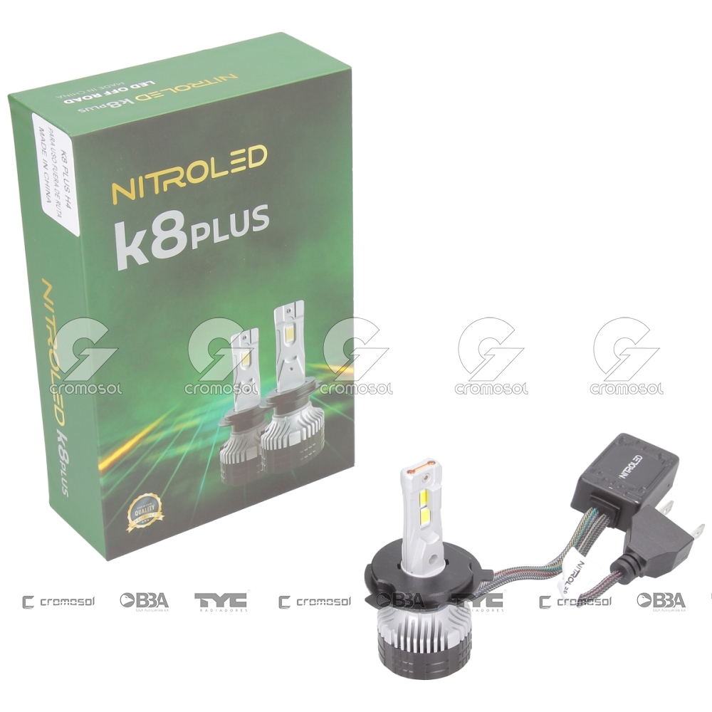 Lampara led para Universal Universal Livianos 50/20 Lampara led k8 h4 70w 12v c/cooler c/cambus off ro