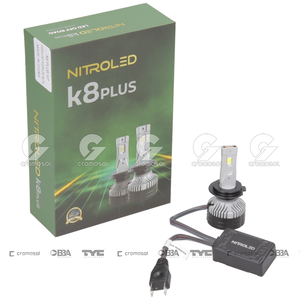 Lampara led para Universal Universal Livianos 50/20 Lampara led k8 h7 70w 12v c/cooler c/cambus off ro