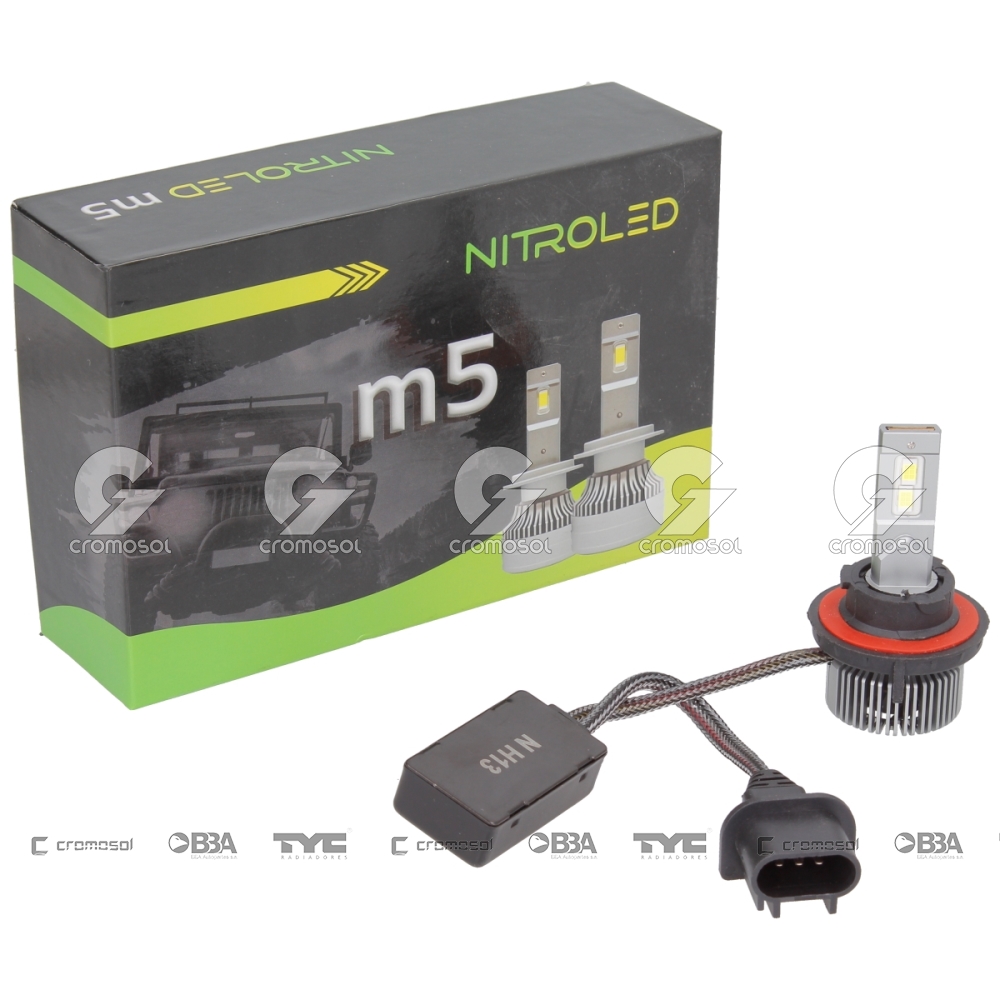Lampara led para Universal Universal Livianos 50/20 Lampara led m5 h13 60w 12v c/cooler c/cambus off r