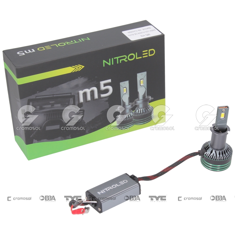 Lampara led para Universal Universal Livianos 50/20 Lampara led m5 h3 60w 12v c/cooler c/cambus off ro