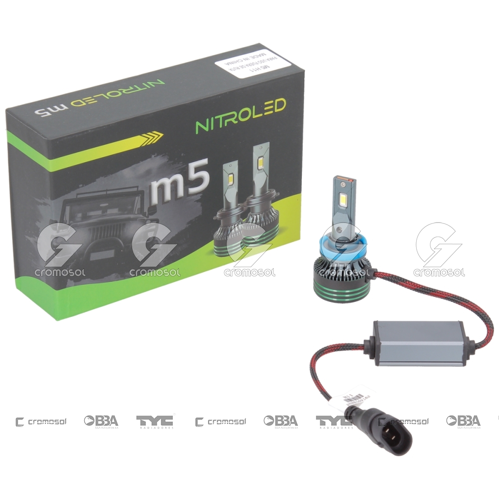 Lampara led para Universal Universal Livianos 50/20 Lampara led m5 h11 60w 12v c/cooler c/cambus off r